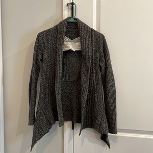 Anthropologie Wood Shawl Cardigan